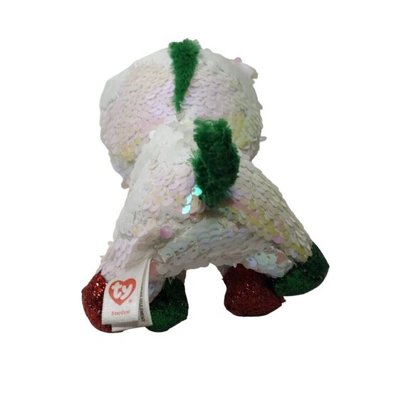 Ty Beanie Boos Stardust Sequin Unicorn Plush Christmas Holiday Stuffed Animal - Picture 5 of 8